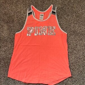 PINK Coral BlingTank Top